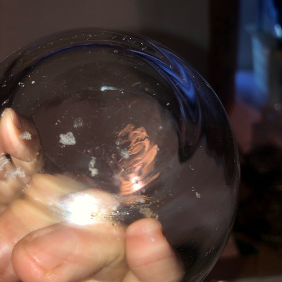 Vintage luminarc France clear glass apple shaped container with lid. - Picture 6 of 9